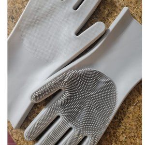 Silicone Gloves Reusable Rubber Cleaning Gloves